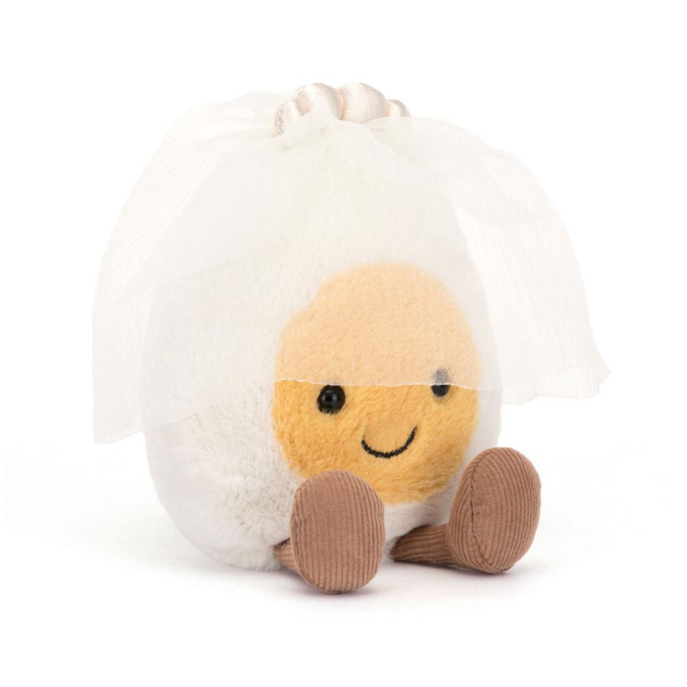 Jellycat Boiled Egg Bride 14cm x 9cm x 4cm Amuseables Weiß | Deutschland  516-AZRPVE