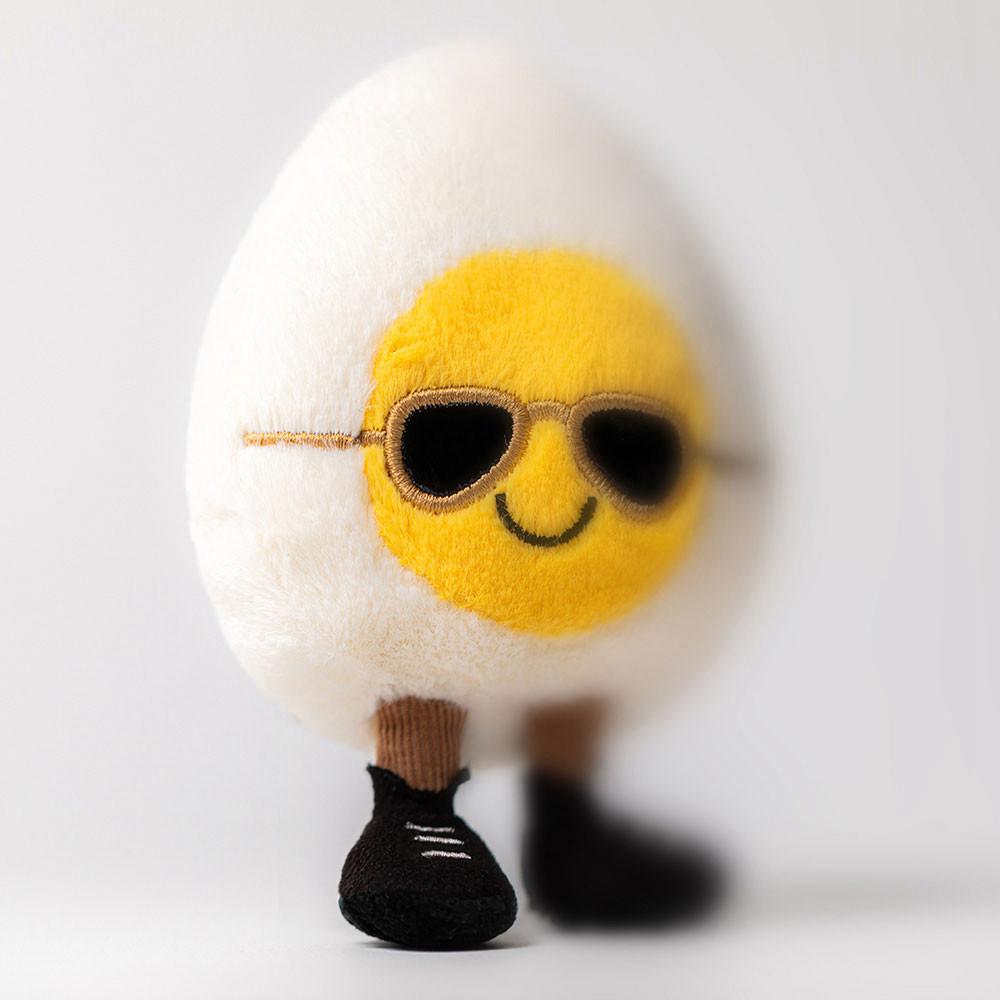 Jellycat Boiled Egg Chic 14cm x 9cm x 4cm Amuseables Weiß | Deutschland  178-TGPYRZ