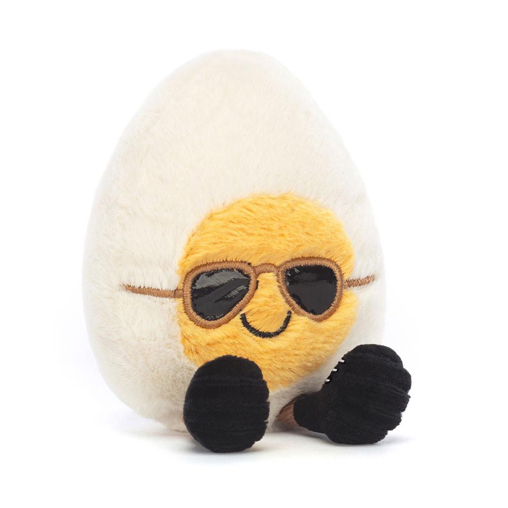 Jellycat Boiled Egg Chic 14cm x 9cm x 4cm Amuseables Weiß | Deutschland  178-TGPYRZ