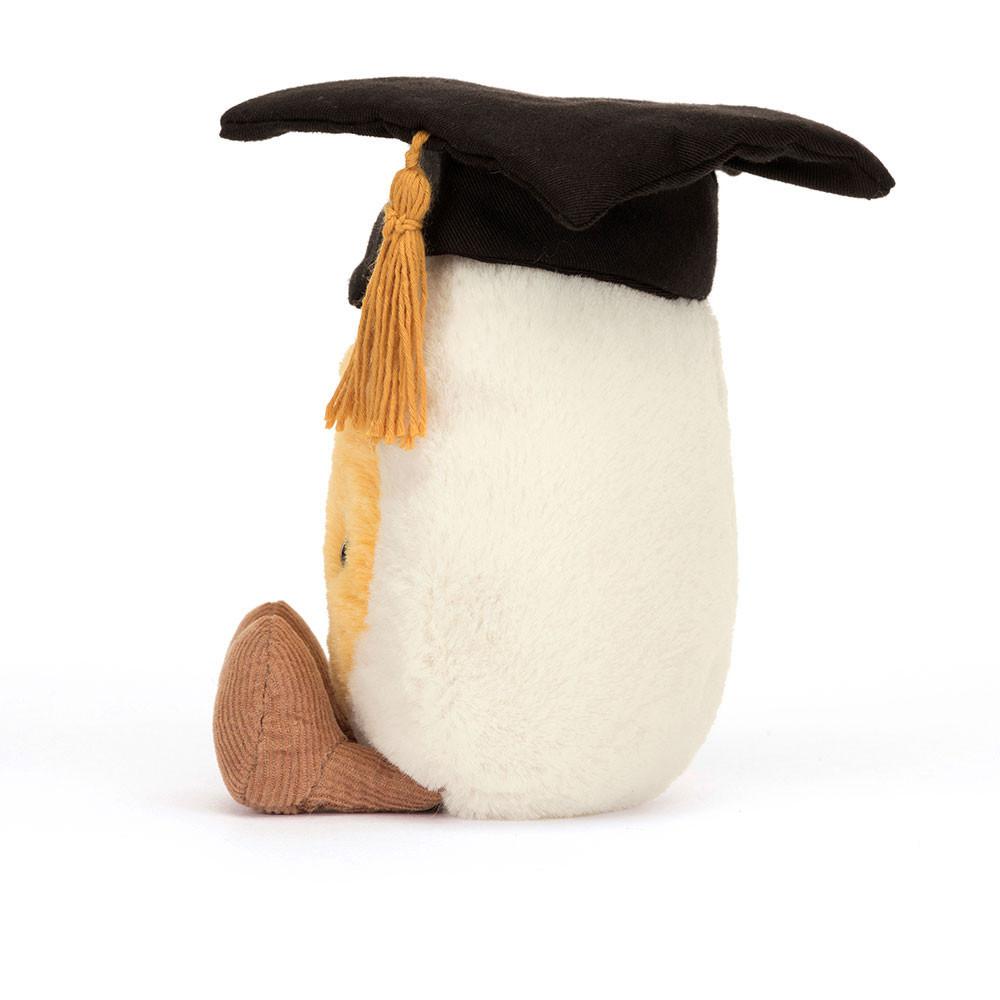 Jellycat Boiled Egg Graduation 14cm x 9cm x 4cm Amuseables Weiß | Deutschland  950-SKJIQO