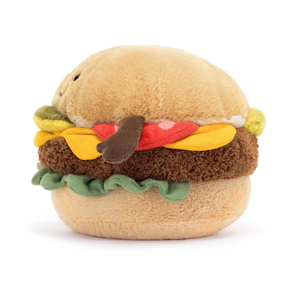 Jellycat Burger 12cm x 12cm x 11cm Amuseables Braun | Deutschland  249-UQMYXV