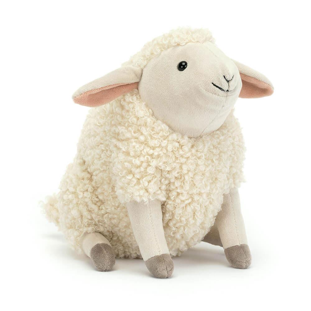 Jellycat Burly Boo Sheep 20cm x 11cm x 14cm Animals Weiß | Deutschland  182-CMIXYJ