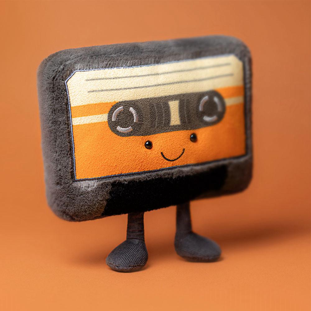 Jellycat Cassette Tape 20cm x 18cm x 7cm Amuseables Schwarz | Deutschland  563-NJITCZ