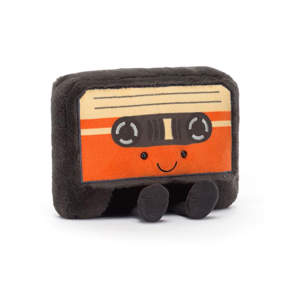 Jellycat Cassette Tape 20cm x 18cm x 7cm Amuseables Schwarz | Deutschland  563-NJITCZ