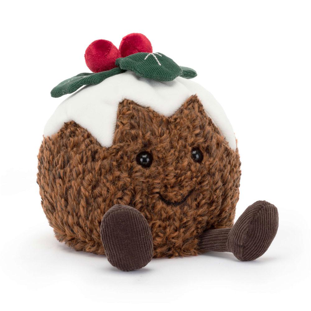 Jellycat Christmas Pudding 17cm x 13cm x 12cm Amuseables Braun | Deutschland  356-GZOUIJ
