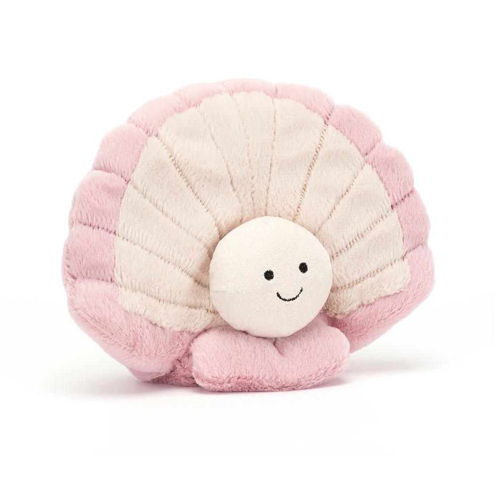 Jellycat Clemmie Clam 16cm x 19cm x 9cm Animals Rosa | Deutschland  980-LBVYKW