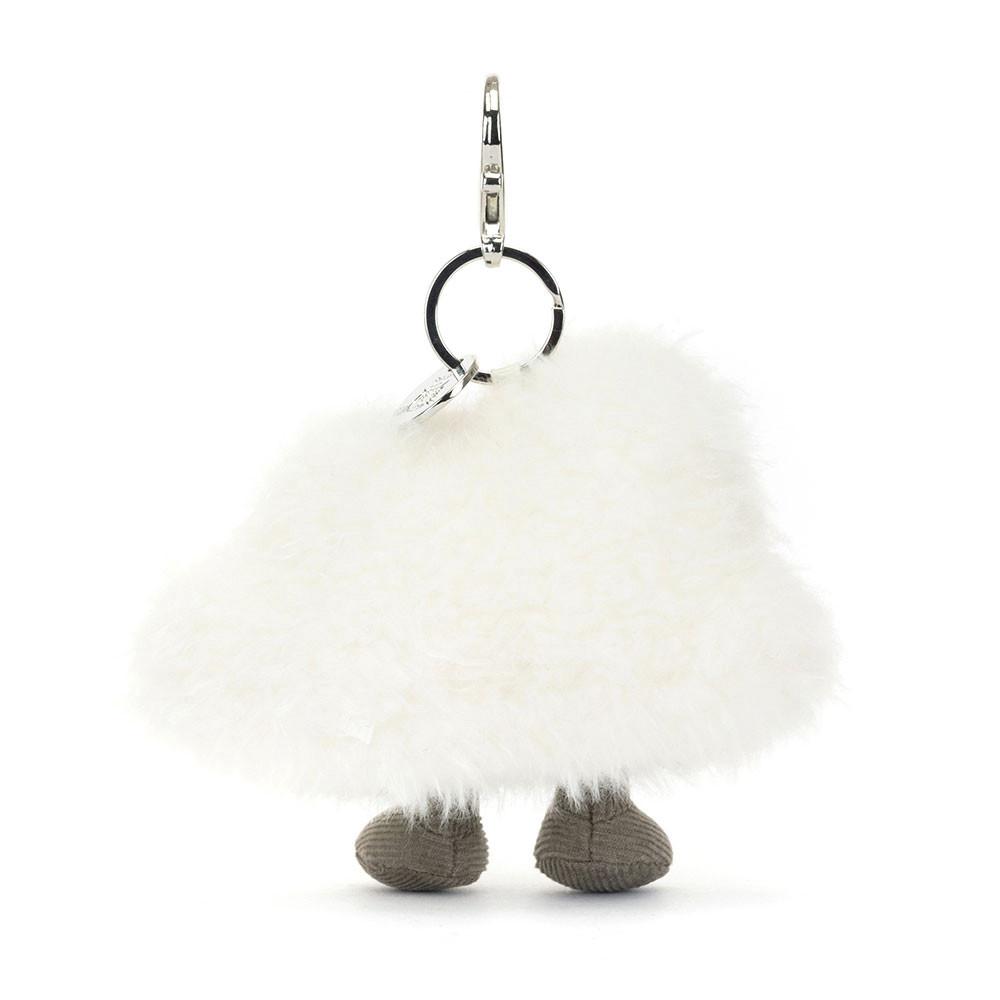 Jellycat Cloud 15cm x 13cm x 5cm Bag Charm Weiß | Deutschland  265-FSBJRL