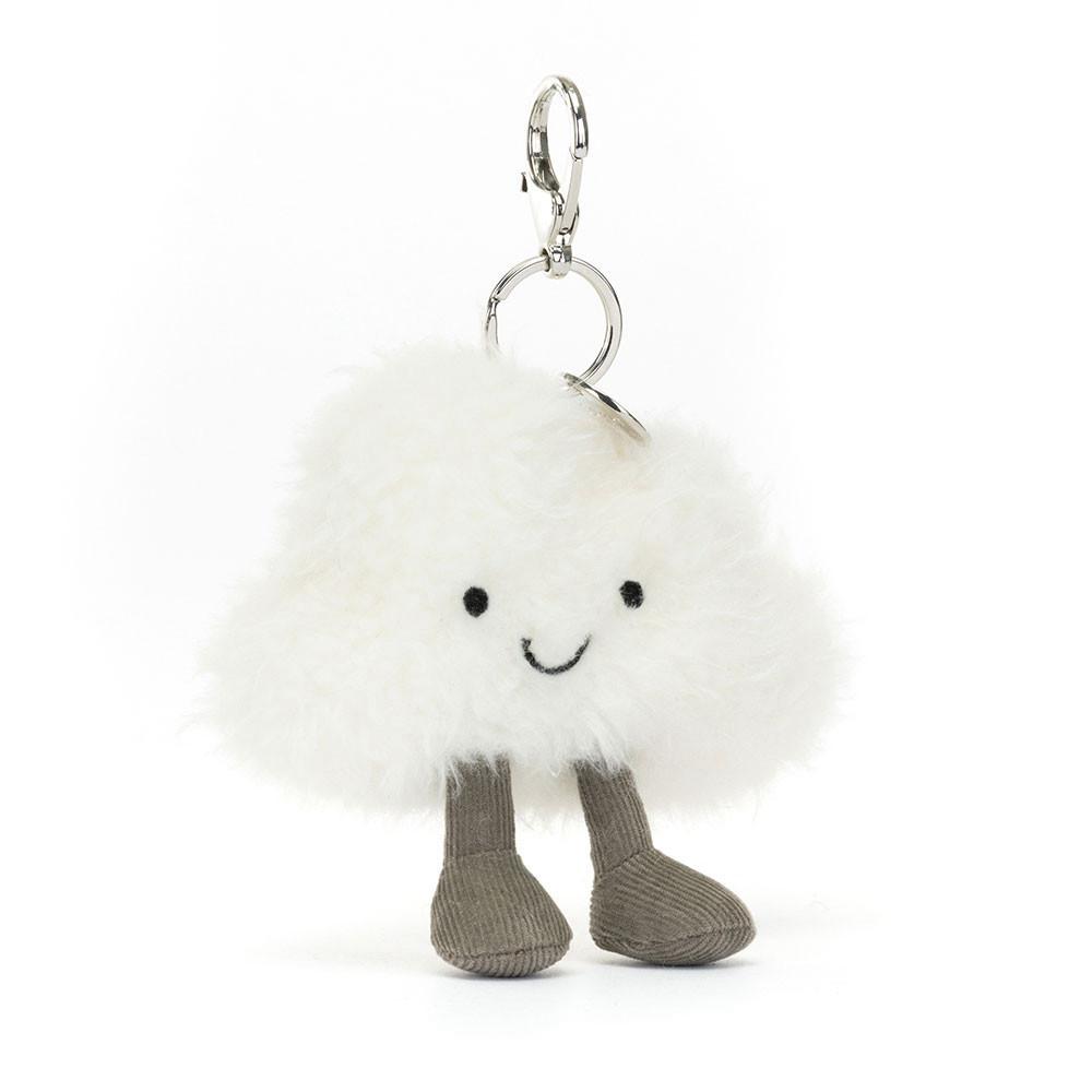 Jellycat Cloud 15cm x 13cm x 5cm Bag Charm Weiß | Deutschland  265-FSBJRL