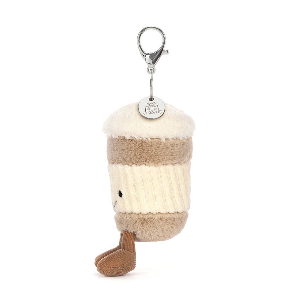 Jellycat Coffee-To-Go 18cm x 5cm x 5cm Bag Charm Beige | Deutschland  021-GHXWUL