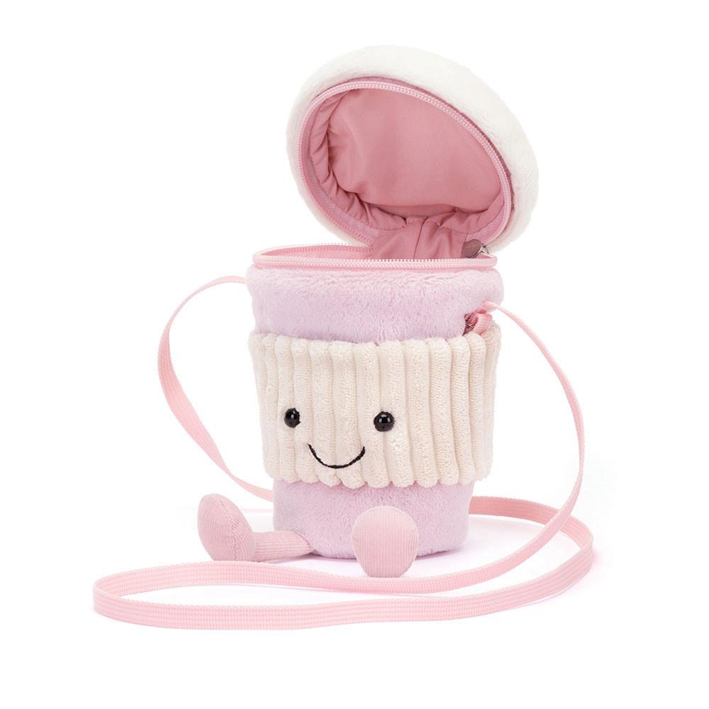 Jellycat Coffee-To-Go 20cm x 9cm x 9cm Tasche Rosa | Deutschland  380-DKRYUI