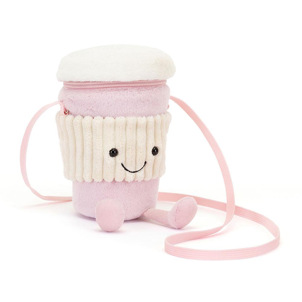 Jellycat Coffee-To-Go 20cm x 9cm x 9cm Tasche Rosa | Deutschland  380-DKRYUI