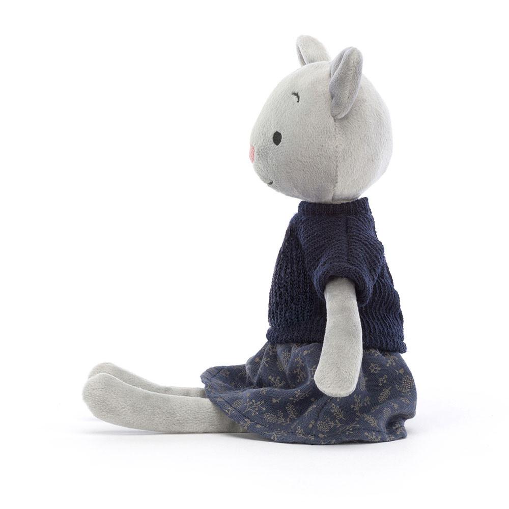 Jellycat Coquette Cutie Cat 9.4in x 2.4in x 1.6in Animals Grau | Deutschland  762-KBMWDS