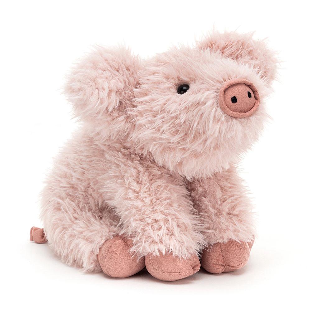 Jellycat Curvie Pig 25cm x 16cm x 10cm Animals Rosa | Deutschland  147-EDMQWZ