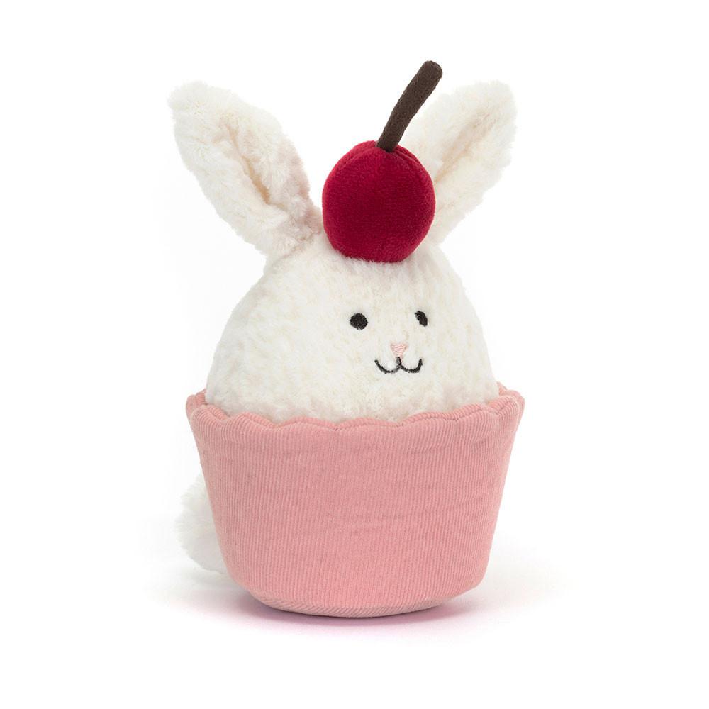Jellycat Dainty Dessert Bunny Cupcake 14cm x 10cm x 9cm Amuseables Weiß | Deutschland  853-YGZDIE