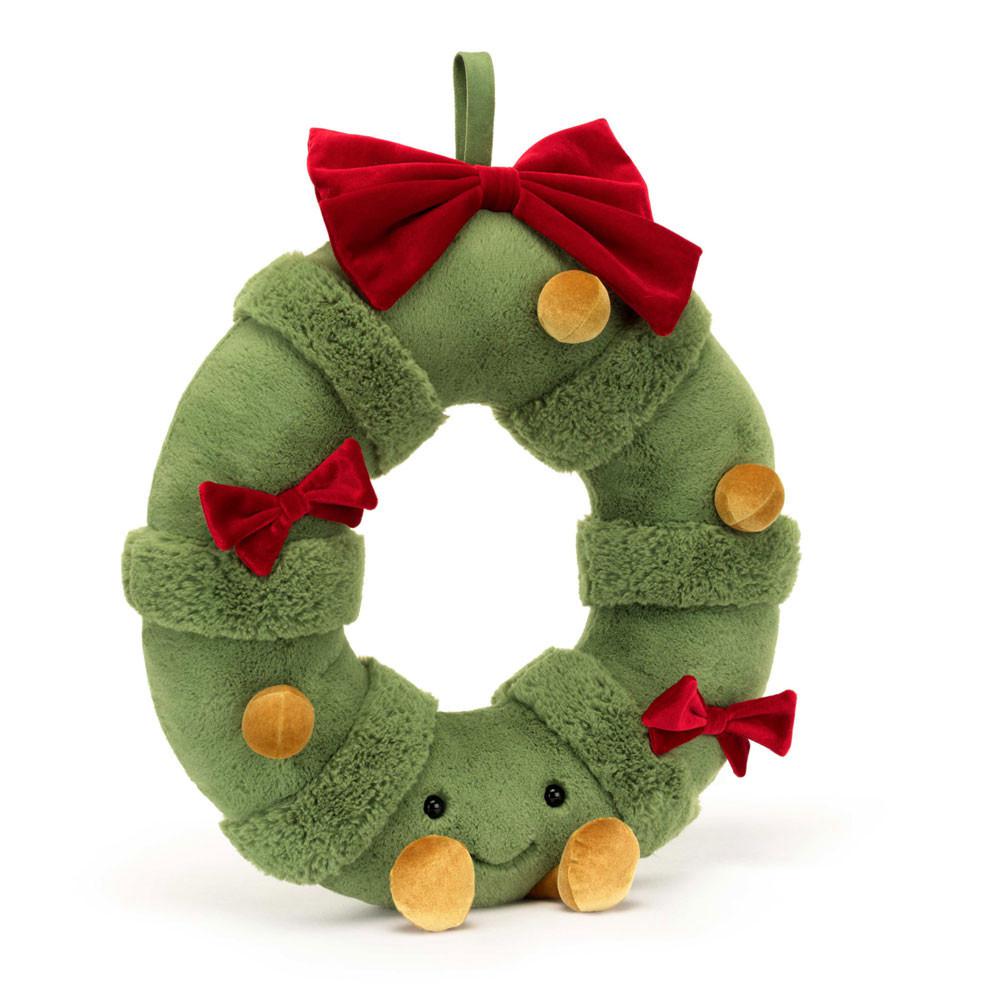 Jellycat Decorated Christmas Wreath 44cm x 37cm x 9cm Amuseables Grün | Deutschland  978-HCWKFE