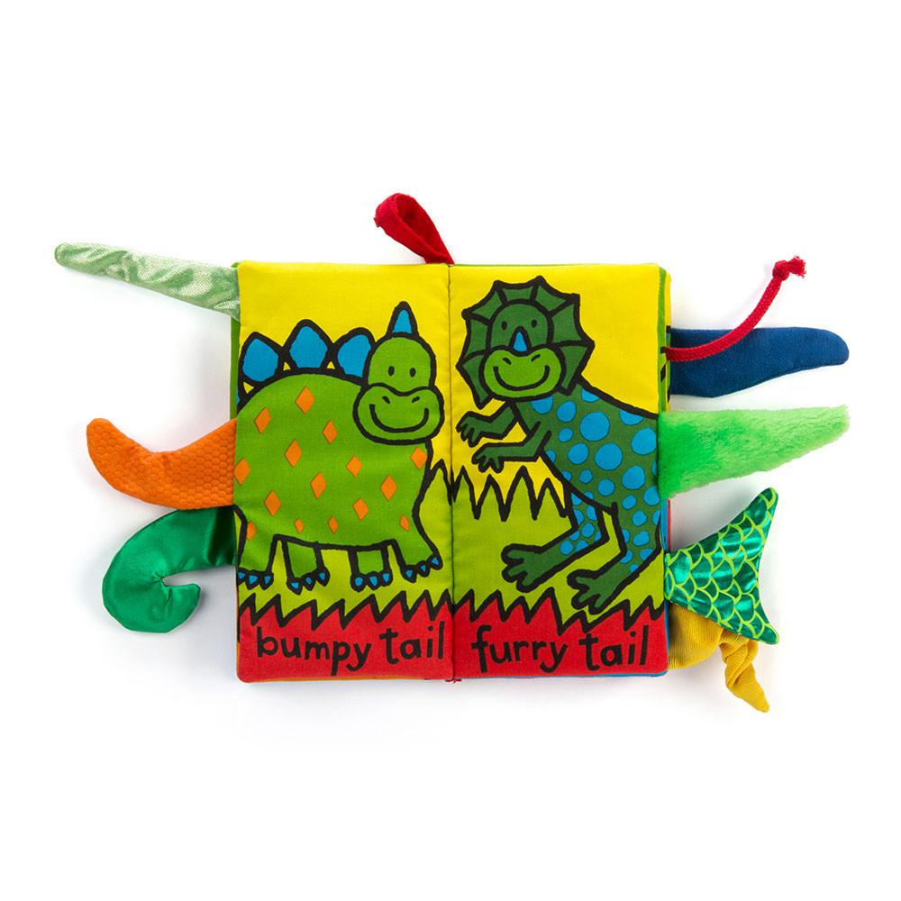 Jellycat Dino Tails Book 22cm x 13cm x 5cm Baby & Books Grün | Deutschland  381-EHUZVD