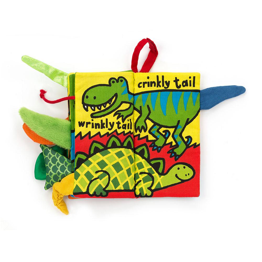 Jellycat Dino Tails Book 22cm x 13cm x 5cm Baby & Books Grün | Deutschland  381-EHUZVD