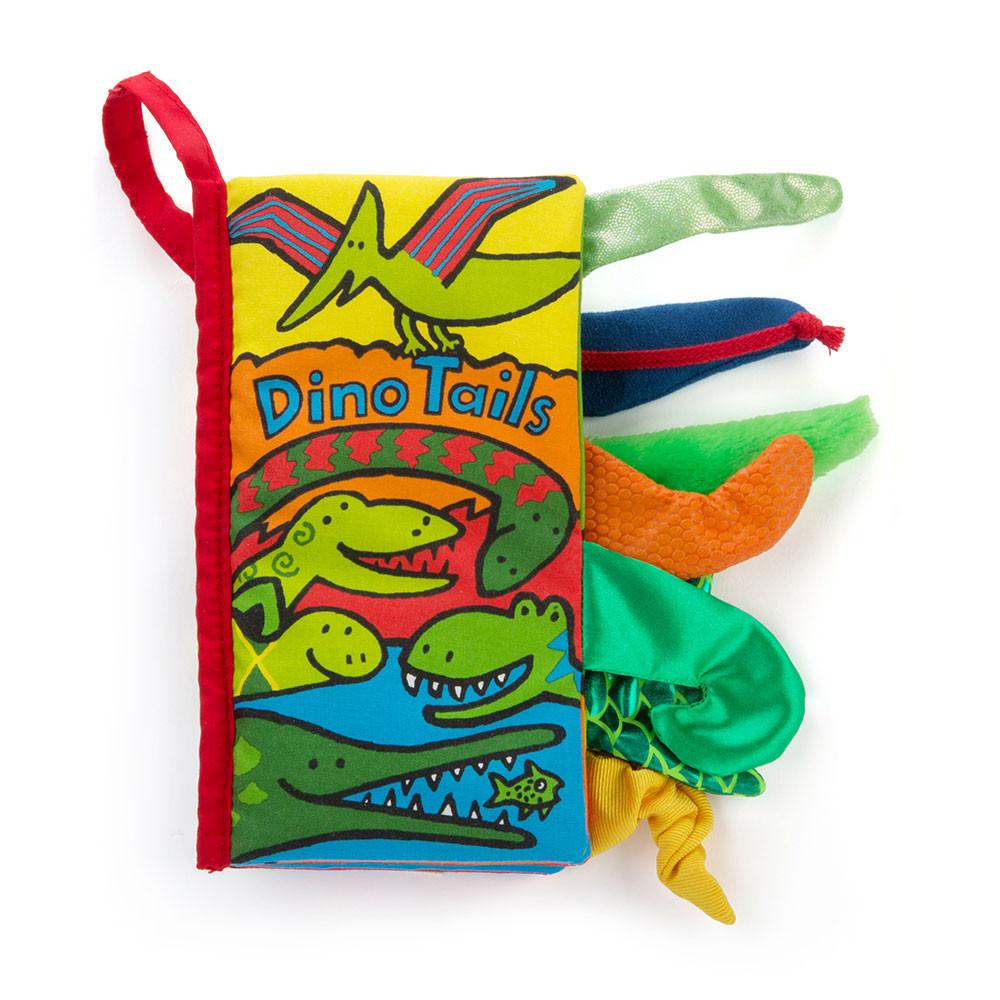 Jellycat Dino Tails Book 22cm x 13cm x 5cm Baby & Books Grün | Deutschland  381-EHUZVD