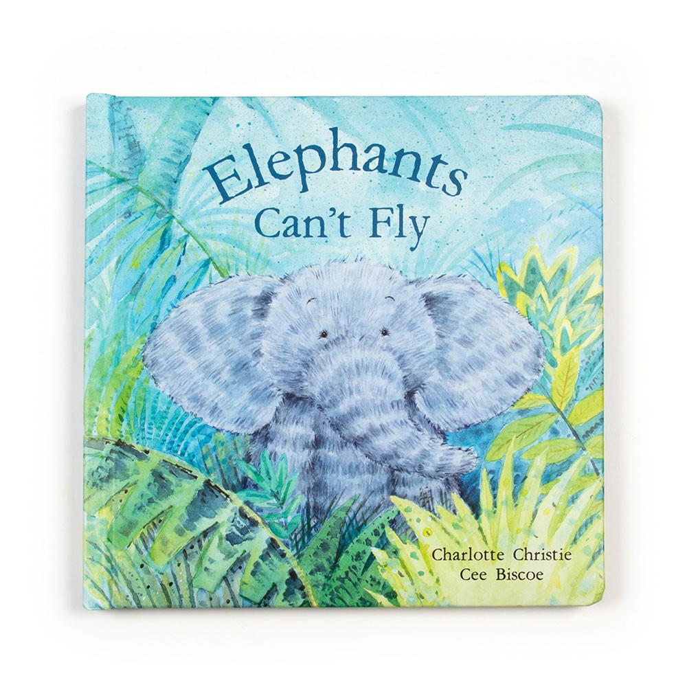 Jellycat Elephants Can't Fly Book and Fuddlewuddle Elephant Medium Discover Blau | Deutschland  207-BGNRLA