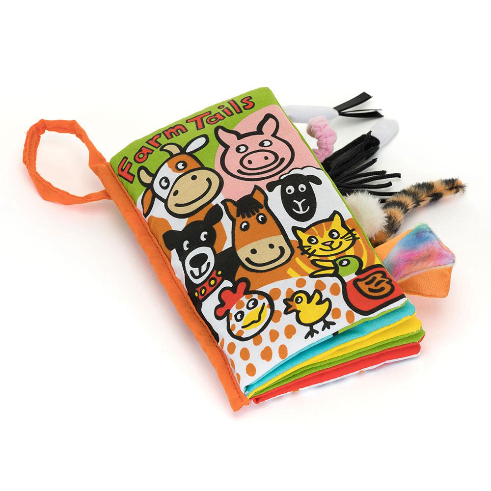 Jellycat Farm Tails Activity Book 22cm x 13cm x 5cm Baby & Books Grün | Deutschland  954-XPRTWG