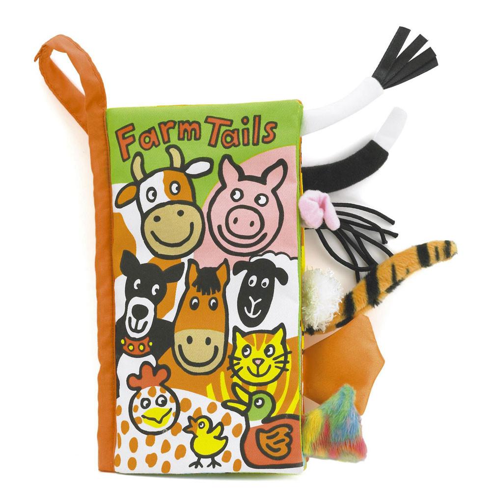 Jellycat Farm Tails Activity Book 22cm x 13cm x 5cm Baby & Books Grün | Deutschland  954-XPRTWG
