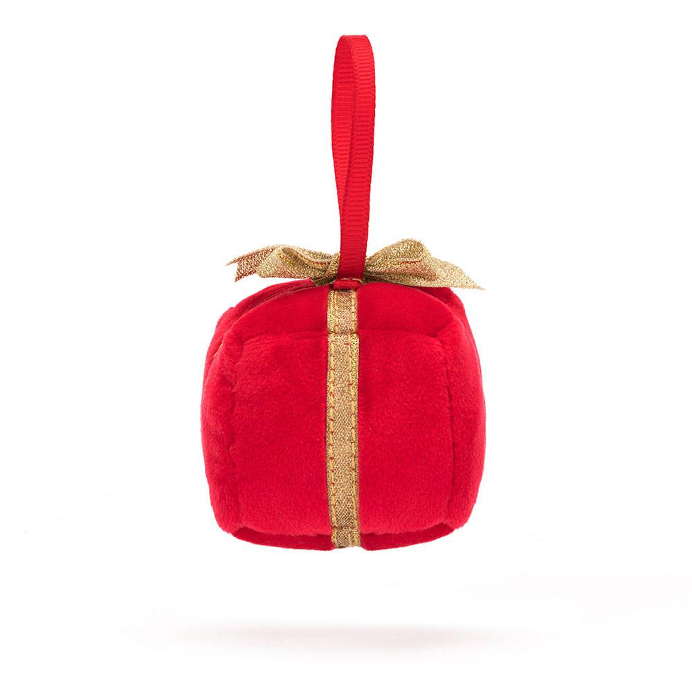 Jellycat Festive Folly Present 13cm x 7cm x 7cm Amuseables Rot | Deutschland  342-NKHBZD