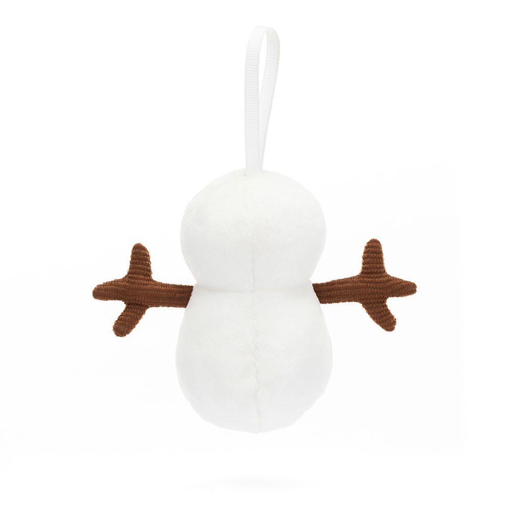 Jellycat Festive Folly Snowman 15cm x 6cm x 5cm Amuseables Weiß | Deutschland  436-NYOXEQ