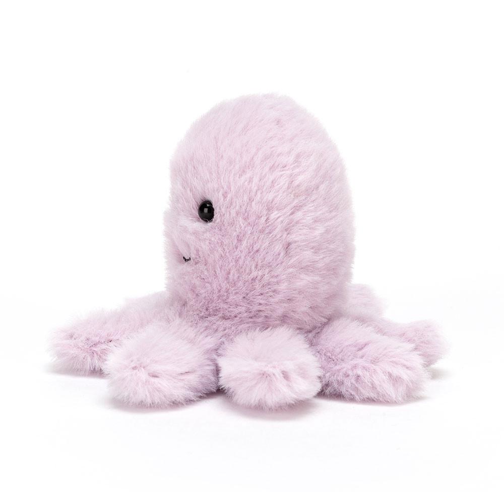 Jellycat Fluffy Octopus 8cm x 11cm x 10cm Animals Lila | Deutschland  426-MAQYDN