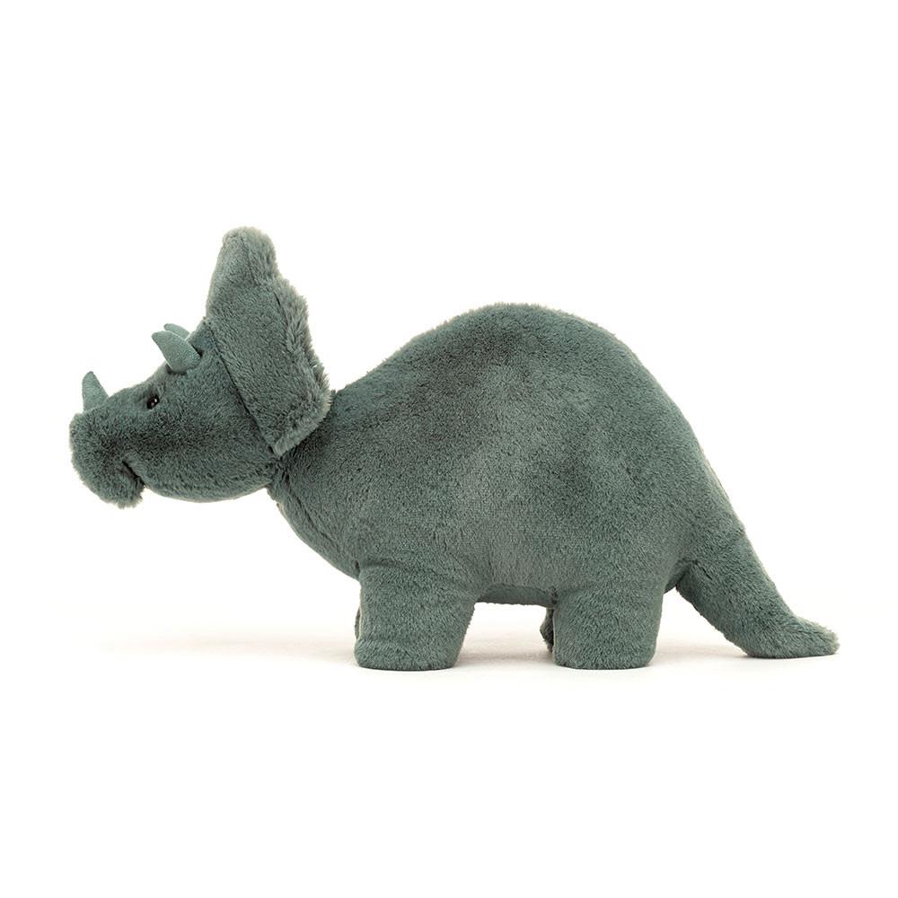 Jellycat Fossilly Triceratops 6.7in x 4.7in x 11.4in Animals Grün | Deutschland  584-AZULRI