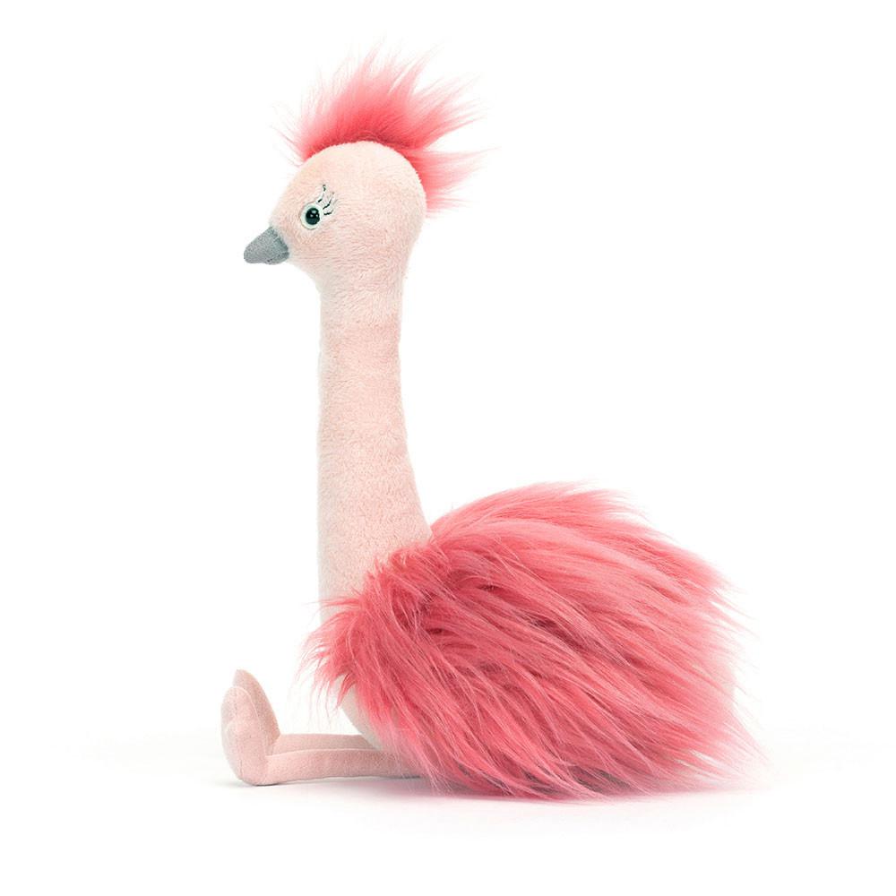 Jellycat Fou Fou Ostrich 31cm x 14cm x 15cm Animals Rosa | Deutschland  453-YQHSTB