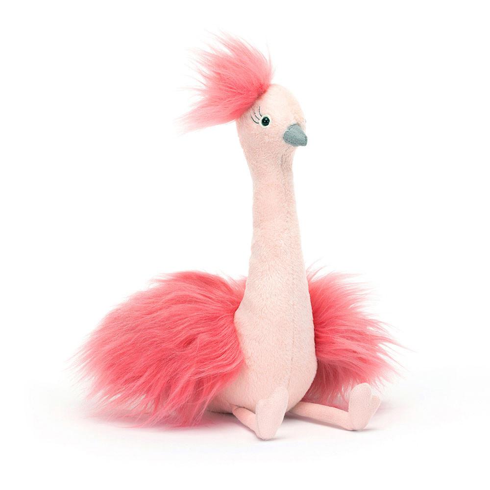 Jellycat Fou Fou Ostrich 31cm x 14cm x 15cm Animals Rosa | Deutschland  453-YQHSTB