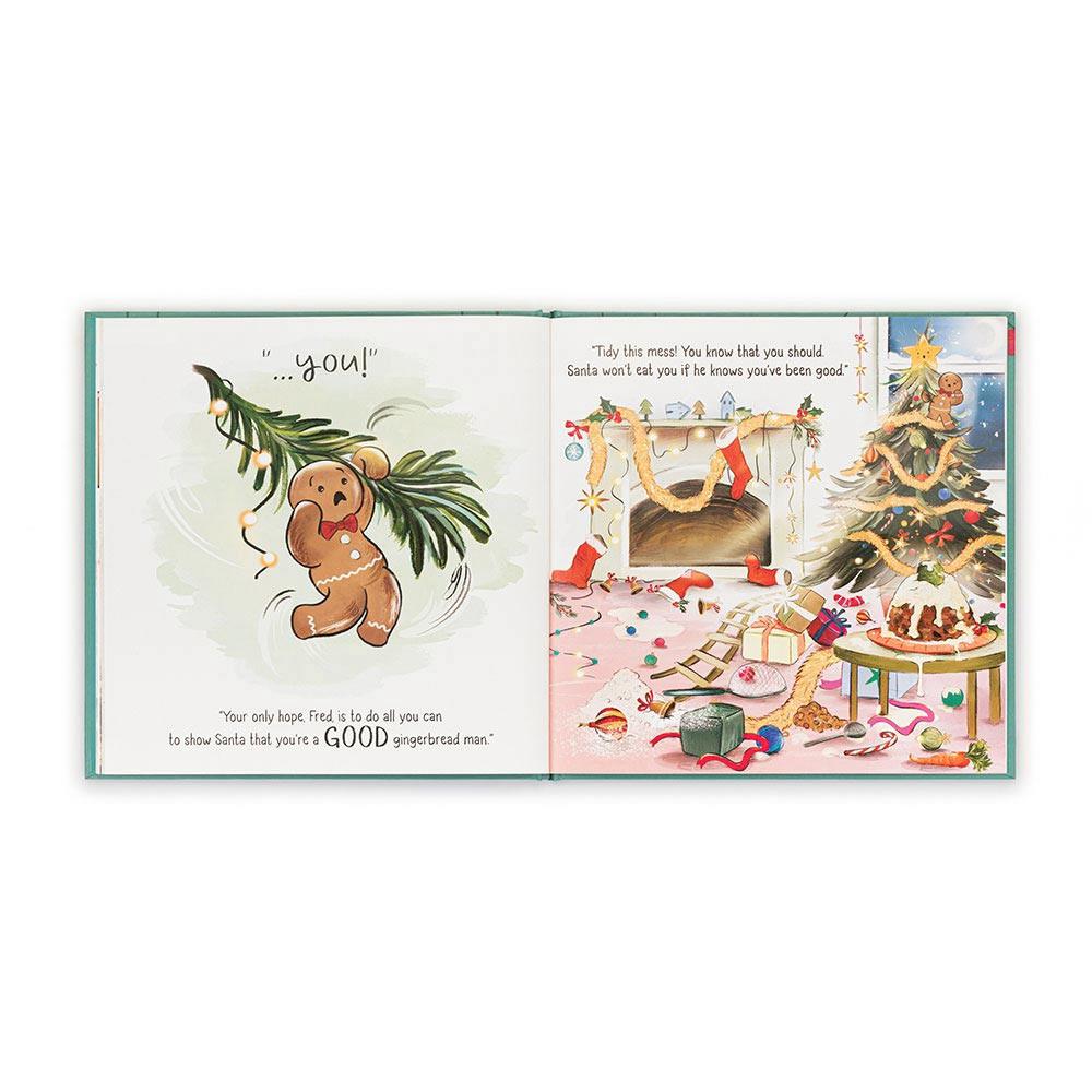 Jellycat Gingerbread FBook 25cm x 25cm x 1cm Baby & Books Braun | Deutschland  836-WASNBE