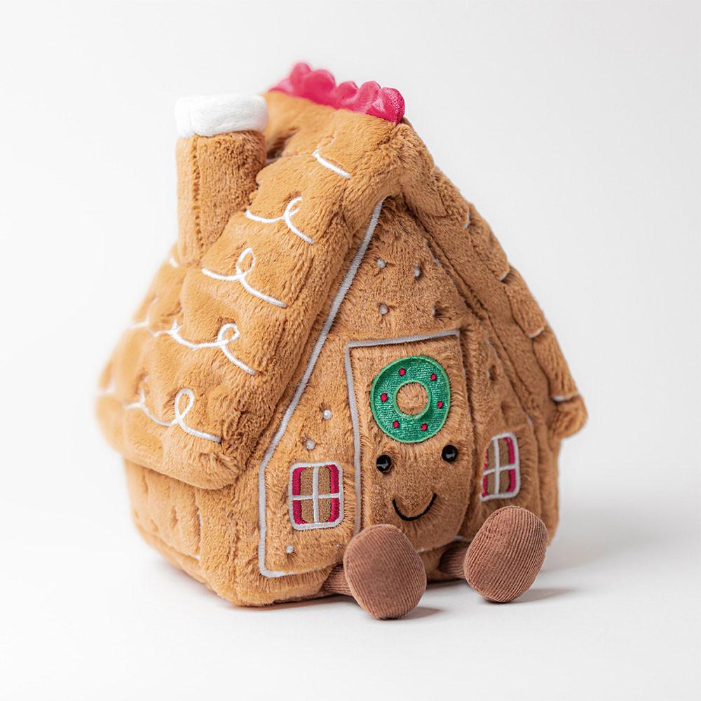 Jellycat Gingerbread House 22cm x 18cm x 14cm Amuseables Braun | Deutschland  374-YGMHLZ