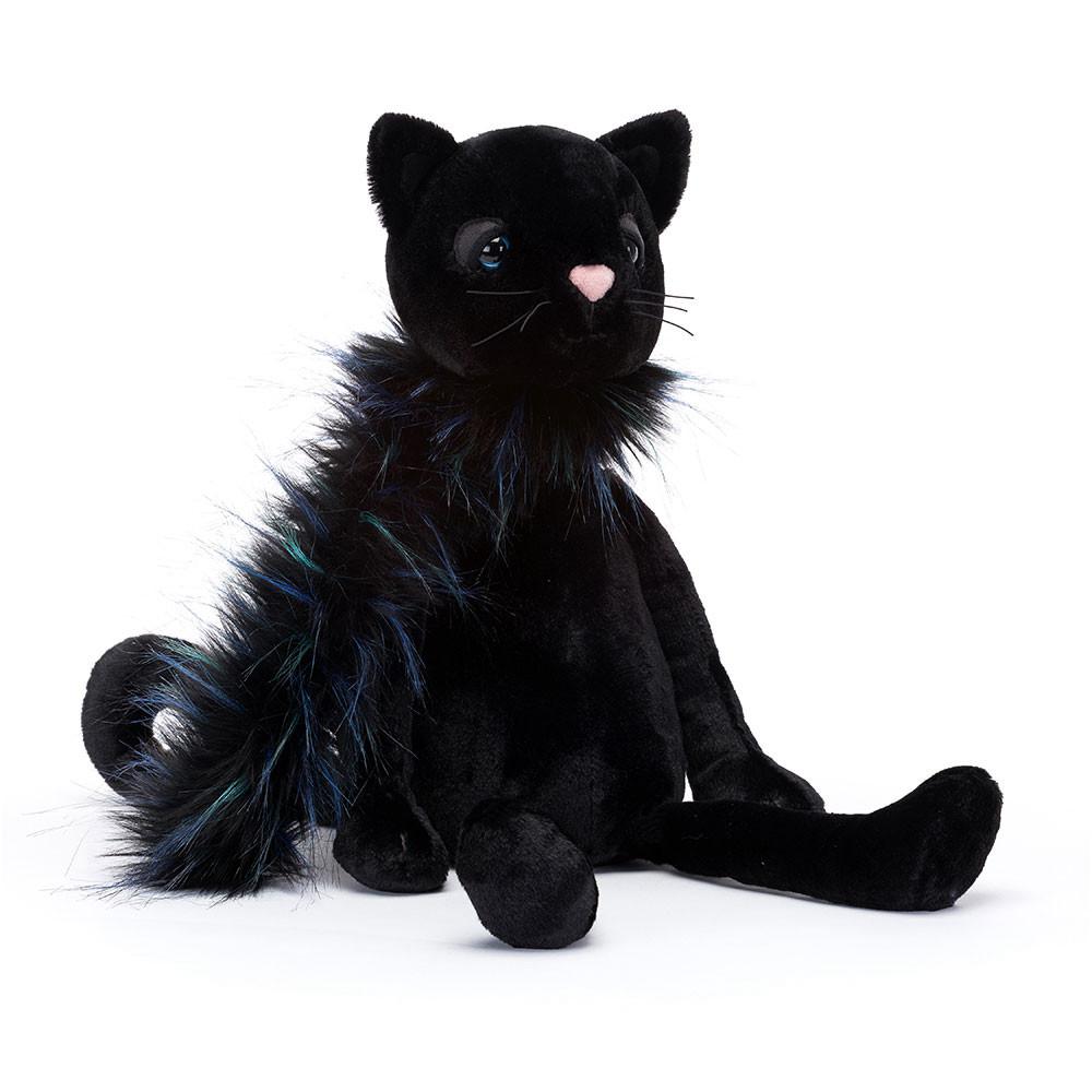 Jellycat Glamorama Cat 16.9in x 3.9in x 3.9in Animals Schwarz | Deutschland  037-LSVEJY