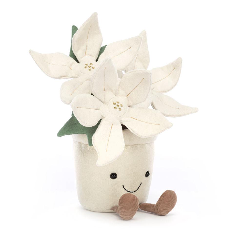 Jellycat Gold Poinsettia 25cm x 10cm x 10cm Amuseables Weiß | Deutschland  452-DKLEAR