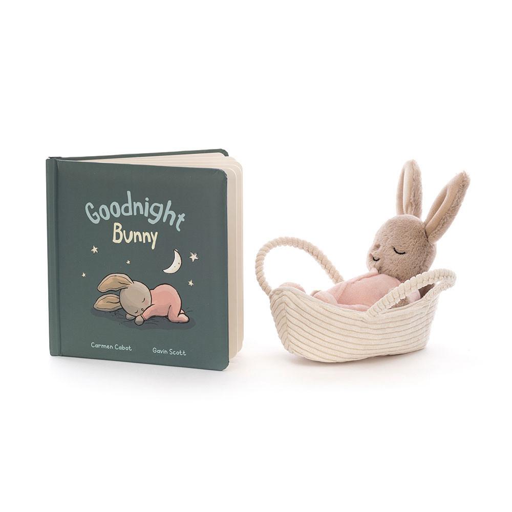 Jellycat Goodnight Bunny Book and Rock-A-Bye Bunny Discover Blau | Deutschland  357-GVECHB