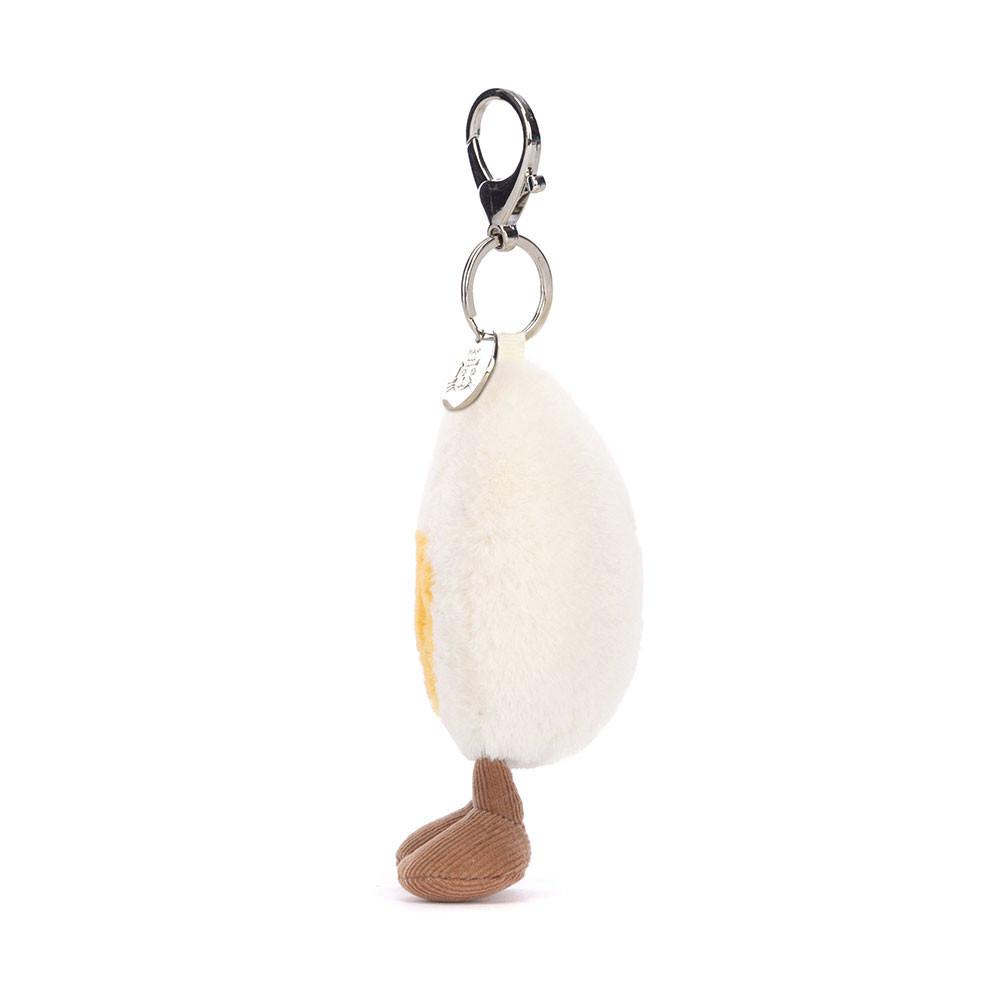 Jellycat Happy Boiled Egg 18cm x 7cm x 3cm Bag Charm Weiß | Deutschland  247-MVOULY