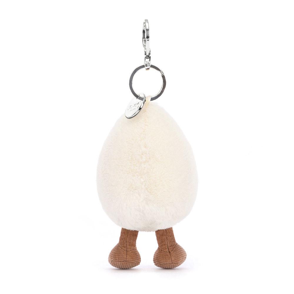 Jellycat Happy Boiled Egg 18cm x 7cm x 3cm Bag Charm Weiß | Deutschland  247-MVOULY