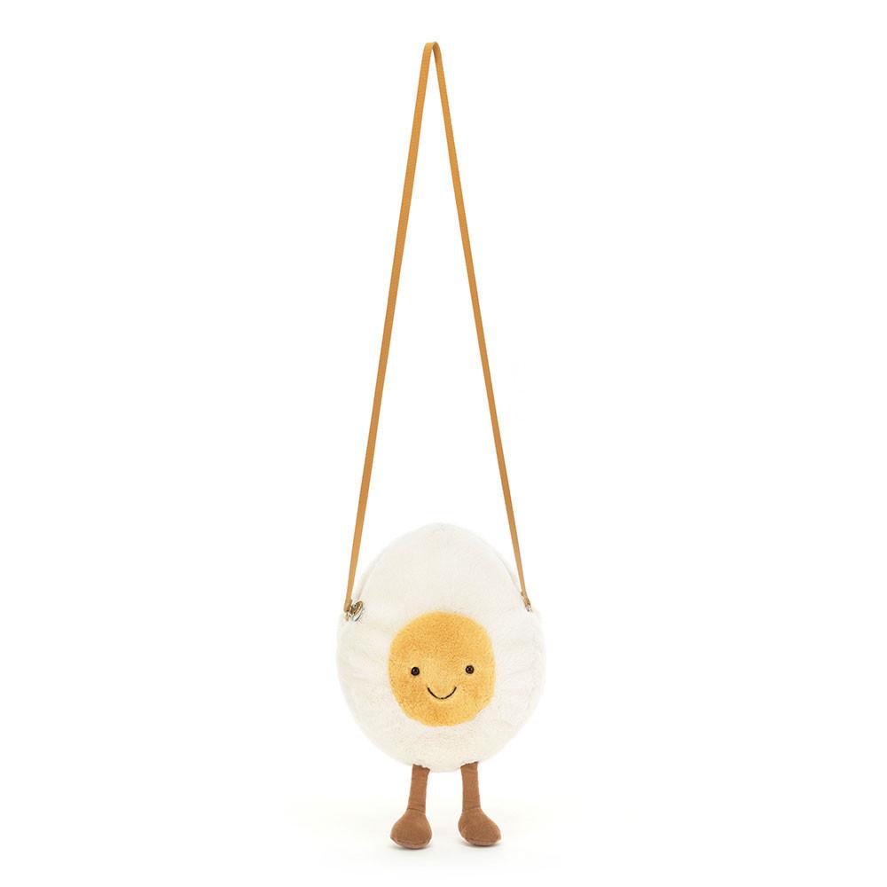 Jellycat Happy Boiled Egg 28cm x 18cm x 10cm Tasche Weiß | Deutschland  978-LVKPCJ
