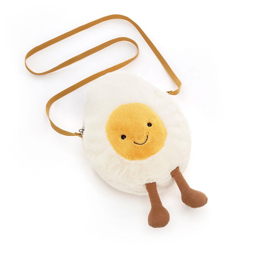 Jellycat Happy Boiled Egg 28cm x 18cm x 10cm Tasche Weiß | Deutschland  978-LVKPCJ
