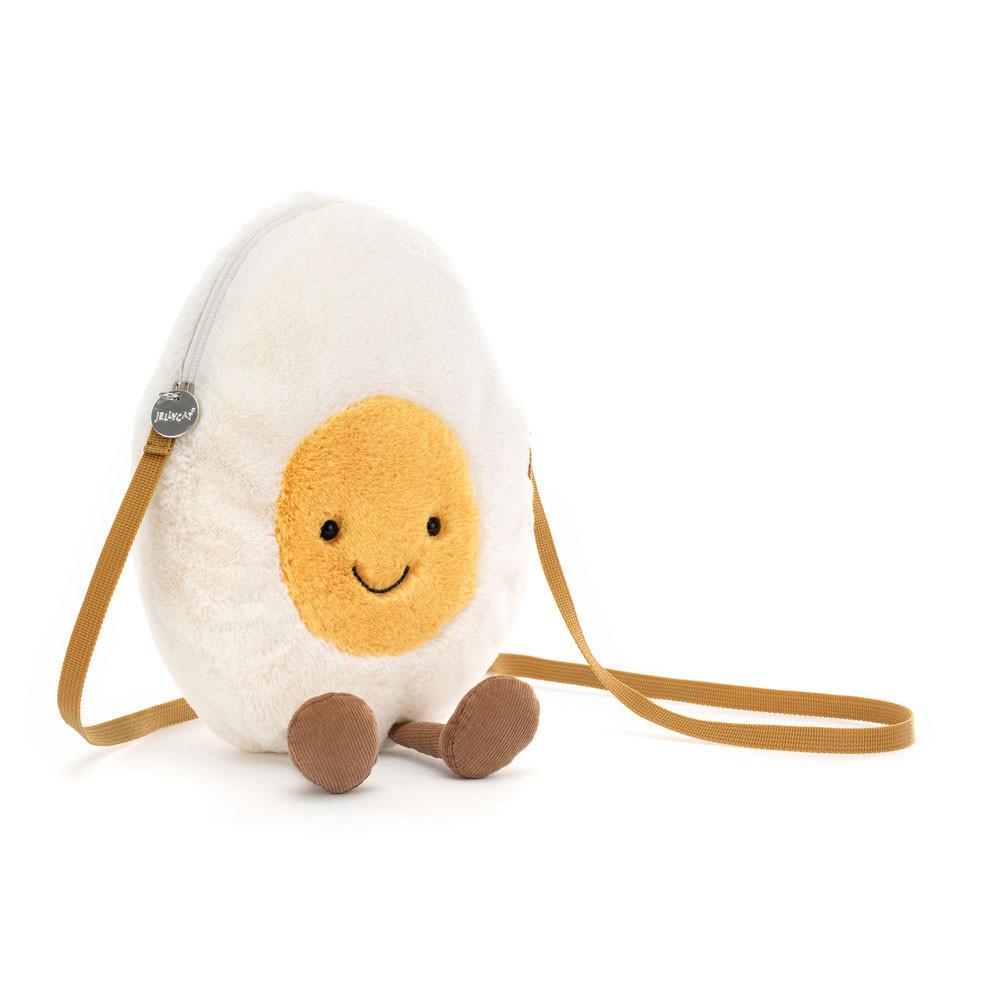 Jellycat Happy Boiled Egg 28cm x 18cm x 10cm Tasche Weiß | Deutschland  978-LVKPCJ