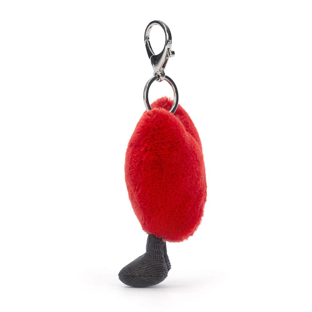 Jellycat Heart 13cm x 9cm x 3cm Bag Charm Rot | Deutschland  215-MITAEZ