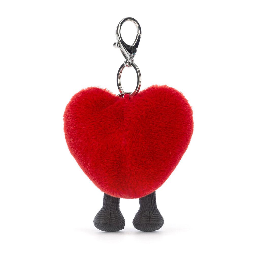 Jellycat Heart 13cm x 9cm x 3cm Bag Charm Rot | Deutschland  215-MITAEZ