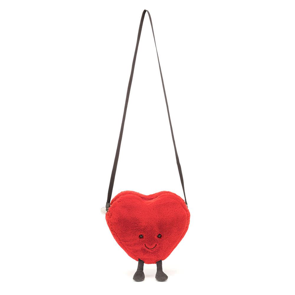 Jellycat Heart 17cm x 18cm x 5cm Tasche Rot | Deutschland  237-IZMCSB