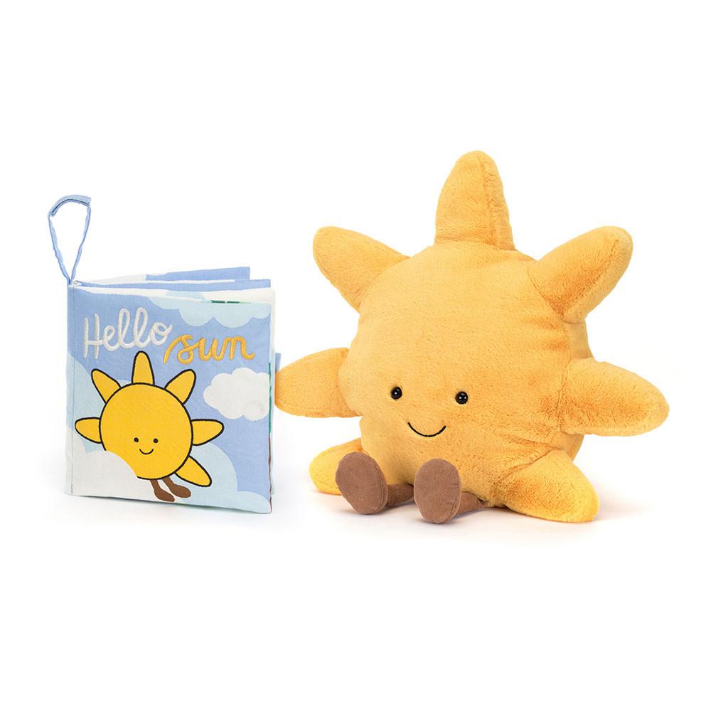 Jellycat Hello Sun Fabric Book and Sun Medium Baby & Books Gelb | Deutschland  081-KVPECD