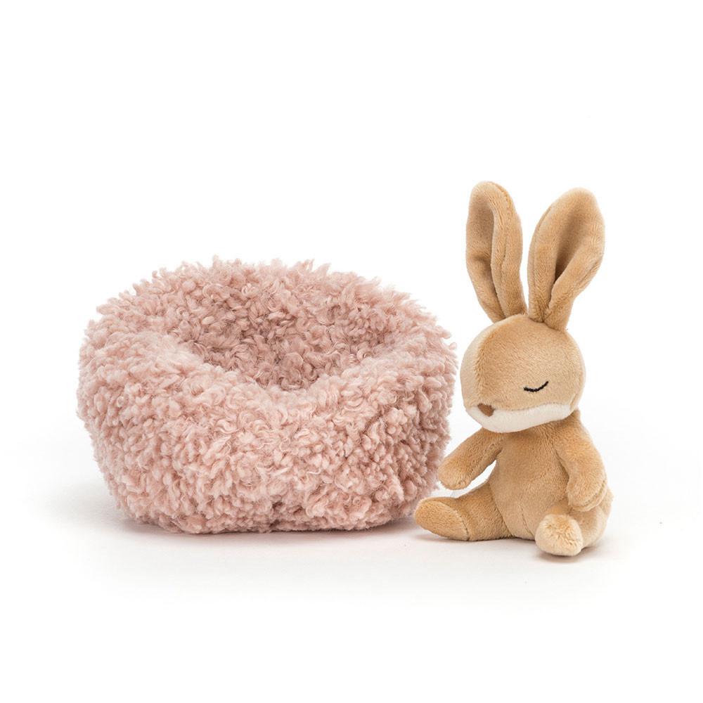 Jellycat Hibernating Bunny 9cm x 13cm x 13cm Animals Beige | Deutschland  905-WVBEUK