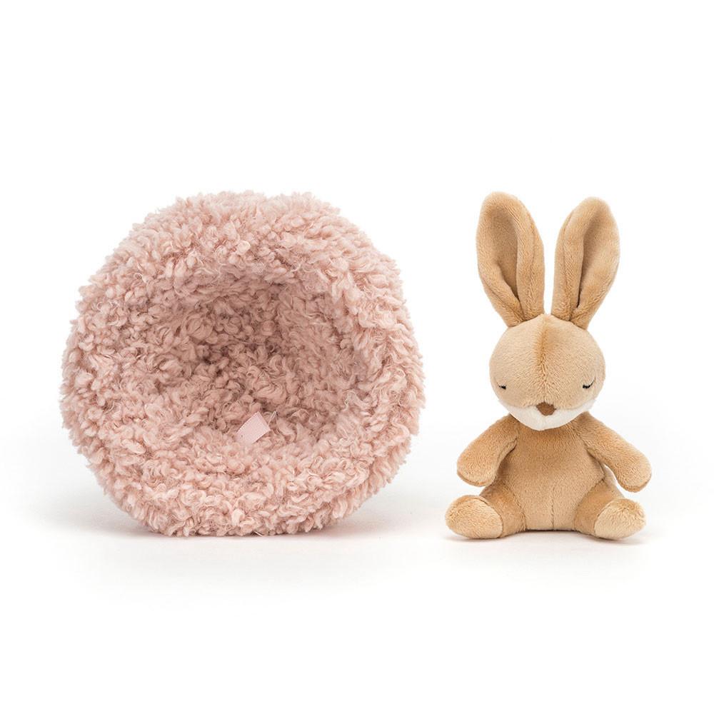 Jellycat Hibernating Bunny 9cm x 13cm x 13cm Animals Beige | Deutschland  905-WVBEUK