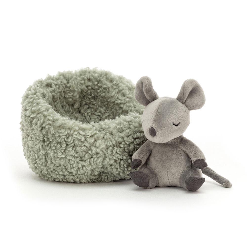 Jellycat Hibernating Mouse 9cm x 13cm x 13cm Animals Grau | Deutschland  480-FNGAEP