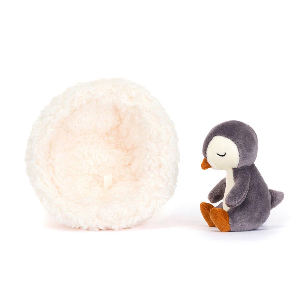 Jellycat Hibernating Penguin 9cm x 13cm x 13cm Animals Schwarz | Deutschland  123-IWBJZC