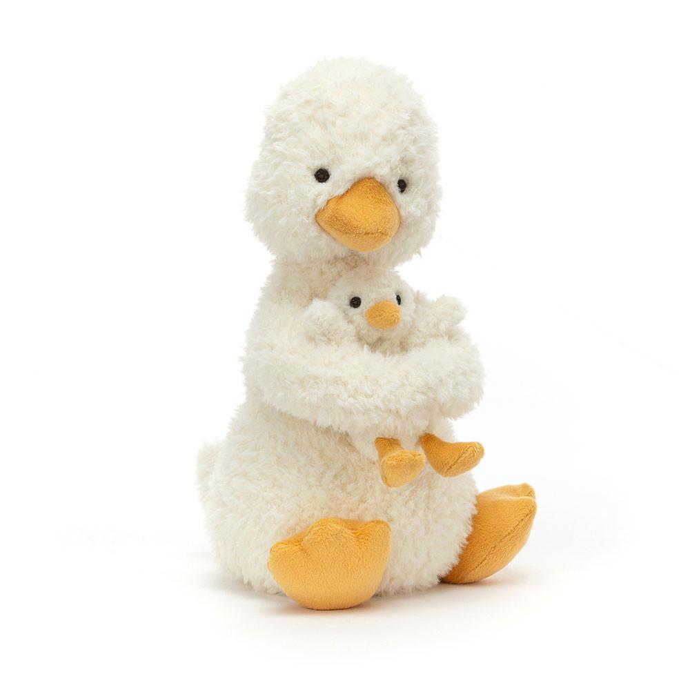 Jellycat Huddles Duck 10.2in x 5.5in x 3.9in Animals Gelb | Deutschland  972-XNVFIC